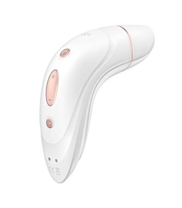 SATISFYER DOUBLE VIBRADOR Y SUCCIONADOR BLANCO TES