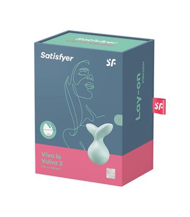 SATISFYER VIVA LA VULVA 3 LAY-ON VIBRATOR MENTA 1U