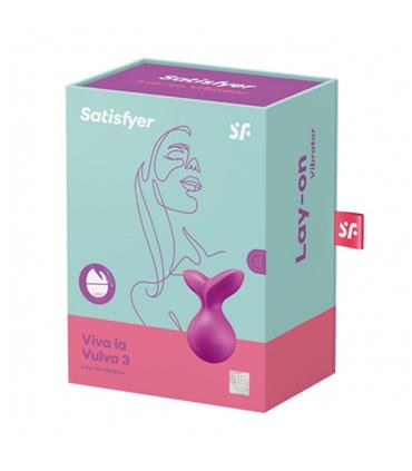 SATISFYER VIVA LA VULVA 3 LAY-ON VIBRATOR VIOLETA
