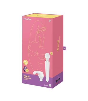 SATISFYER DOUBLE WAND-ER VIBRADOR BLANCO 1UN SATIS
