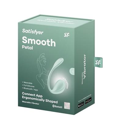 SATISFYER SMOOTH PETAL WEARABLE VIBRADOR VERDE 1UN