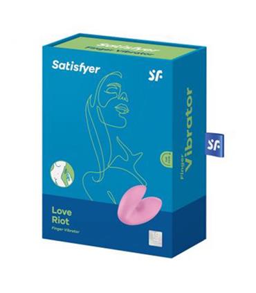 SATISFYER LOVE RIOT VIBRADOR DEDO ROSA 1UN SATISFY