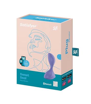 SATISFYER SWEET SEAL PLUG VIBRATOR LILA CON APP 1U