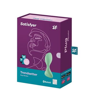 SATISFYER TRENDSETTER PLUG VIBRATOR VERDE CON APP