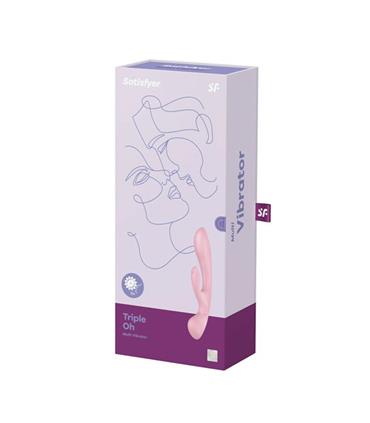 SATISFYER TRIPLE OH! MULTI-VIBRADOR ROSA 1UN SATIS