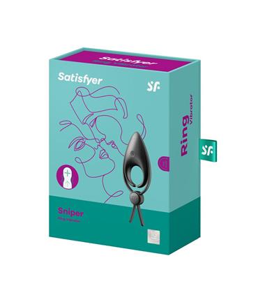 SATISFYER SNIPPER RING VIBRADOR NEGRO NEGRO 1UN SA