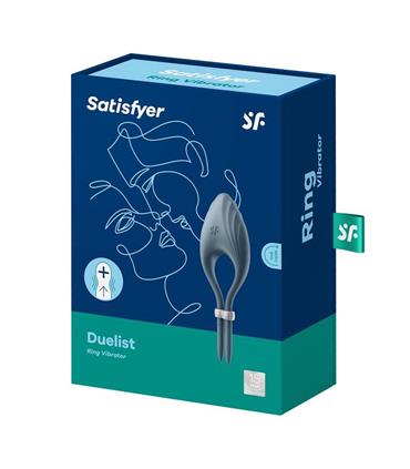 SATISFYER DUELIST ANILLO VIBRADOR AZUL OSCURO 1UN