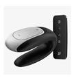 SATISFYER DOUBLE FUN VIBRADOR PAREJAS NEGRO NEGRO