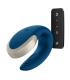 SATISFYER DOUBLE LOVE APP LUZ COUPLES VIBRADOR AZU