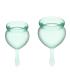 SATISFYER FEEL GOOD COPA MENSTRUAL VERDE CLARO TES