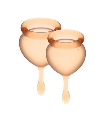 SATISFYER FEEL GOOD COPA MENSTRUAL NARANJA TESTER