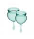 SATISFYER FEEL SECURE COPA MENSTRUAL VERDE OSCURO