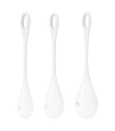 SATISFYER YONI POWER 1 BOLAS CHINAS BLANCO TESTER