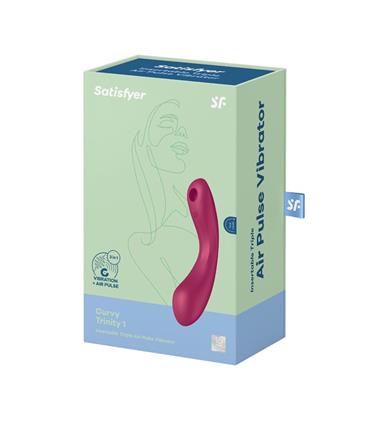 SATISFYER CURVY TRINITY 1 TRIPLE AIR PULSE VIBRATO