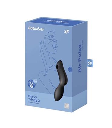 SATISFYER CURVY TRINITY 2 VIBRADOR DE AIRE NEGRO N