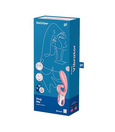 SATISFYER HUG ME VIBRADOR DE CONEJO ROSA 1UN SATIS