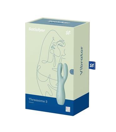SATISFYER THREESOME 3 VIBRADOR VERDE 1UN SATISFYER