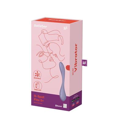 SATISFYER G-SPOT FLEX 5+ MULTI-VIBRADOR LILAC 1UN