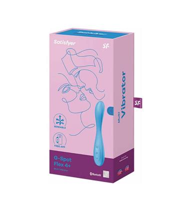 SATISFYER G-SPOT FLEX 4+ MULTI-VIBRADOR AZUL 1UN S