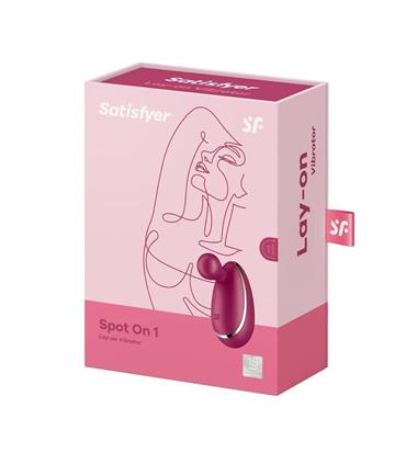 SATISFYER SPOT-ON 1 LAY-ON VIBRADOR CEREZA 1UN SAT