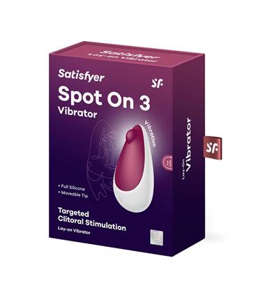 SATISFYER SPOT ON 3 VIBRADOR ROJO 1UN SATISFYER