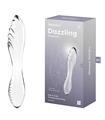 SATISFYER DAZZLING CRYSTAL DILDO HOT & COLD TEMPER