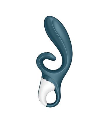 SATISFYER HUG ME VIBRADOR Y ESTIMULADOR AZUL TESTE