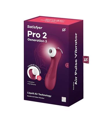 SATISFYER PRO2 G3 VIBRADOR DOBLE PULSO DE AIR VINO