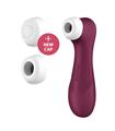 SATISFYER PRO2 G3 VIBRADOR Y ESTIMULADOR ROJO VINO