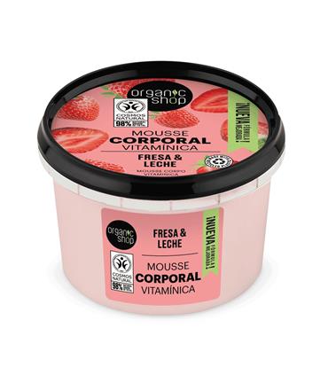 ORGANIC SHOP YOGUR DE FRESA MOUSSE CORPORAL VITAMI