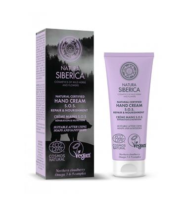 NATURA SIBERICA SOS CREMAS DE MANOS REPARACION NUT