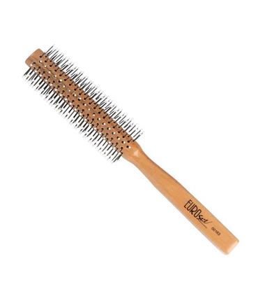 EUROSTIL MADERA CEPILLO DE PELO PUA NYLON BOLA 15M