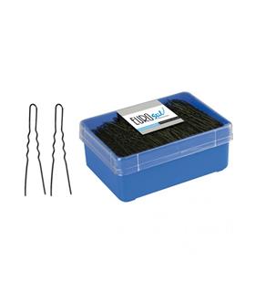 EUROSTIL CAJA HORQUILLAS INVISIBLES NEGRA 55MM 1UN