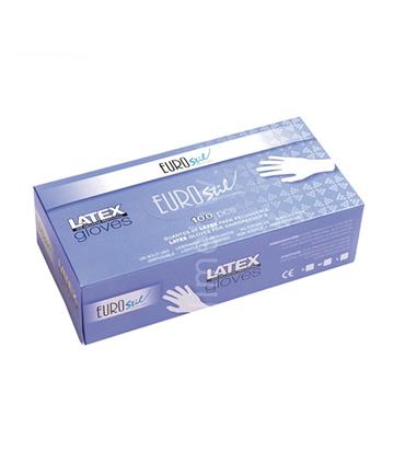 EUROSTIL BLANCO GUANTES LATEX PEQUEÑO CAJA 1UN EUR