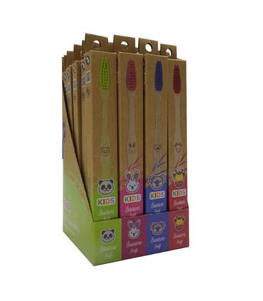 LOVYC KIDS CEPILLO DE DIENTES BAMBU SUAVE CAJA 24U