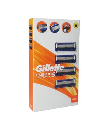 GILLETTE FUSION SPORT 5 RECAMBIO CUCHILLAS PACK 4U