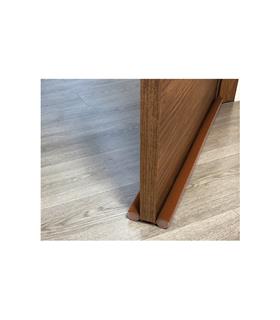 BURLETE BAJO PUERTA DOBLE ROLLO PVC 95 CM MARRON