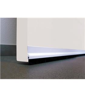 BURLETE BAJO PUERTA ADHESIVO CEPILLO ALUMINIO 92 C