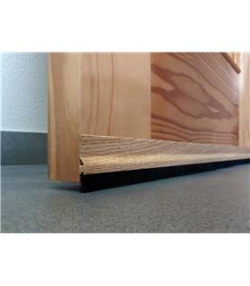 BURLETE BAJO PUERTA ADHESIVO CEPILLO ALUMINIO  92