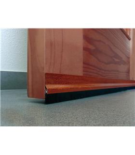 BURLETE BAJO PUERTA ADHESIVO CEPILLO ALUMINIO  92
