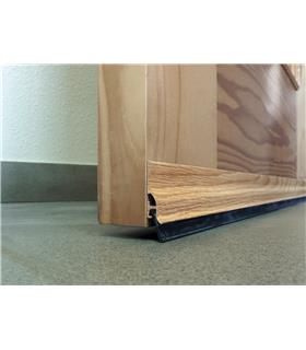 BURLETE BAJO PUERTA ADHESIVO LABIO ALUMINIO 105 CM