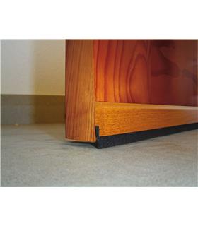 BURLETE BAJO PUERTA ADHESIVO CEPILLO MADERA 91,5 C