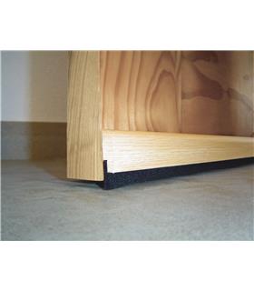BURLETE BAJO PUERTA ADHESIVO CEPILLO MADERA 91,5 C