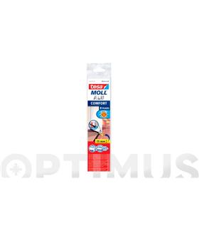 BURLETE BAJO PUERTA ALUMINIO CON CEPILLO ADHESIVO