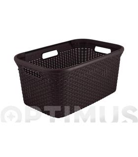 CESTA ROPA NATURAL STYLE 45L CHOCOLATE