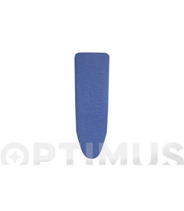 FUNDA MESA PLANCHAR NATURAL AZUL 125 X 44 CM