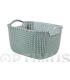 CESTA RECTANGULAR KNIT S AZUL BRUMA 8 L