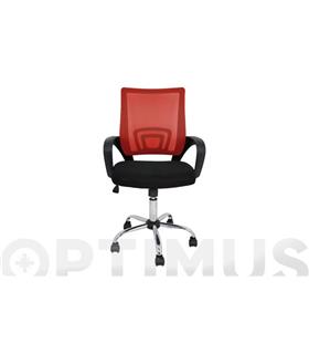 SILLON OFICINA COLORS ROJO