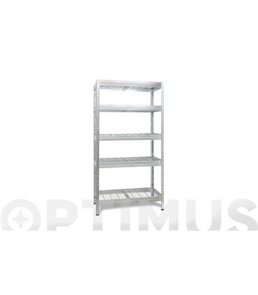 ESTANTERIA METAL GALVANIZADO 5 ESTANTES DE REJILLA