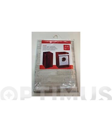 FUNDA LAVADORA CARGA SUPERIOR LADRILLO BLANCO
